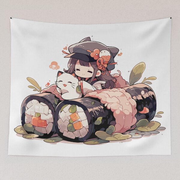 Item preview, Cali Roll Kitty designed and sold by Chibi Cat Art Corner.