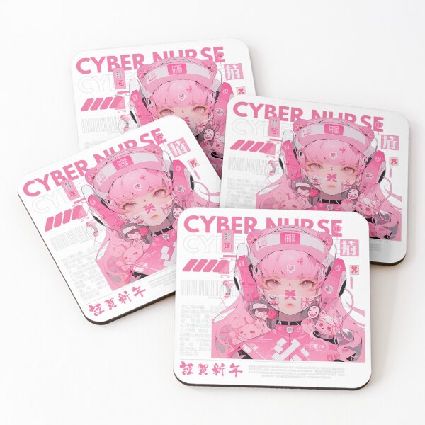 Item preview, cyber nurse anime girl designed and sold by karpuz-design.