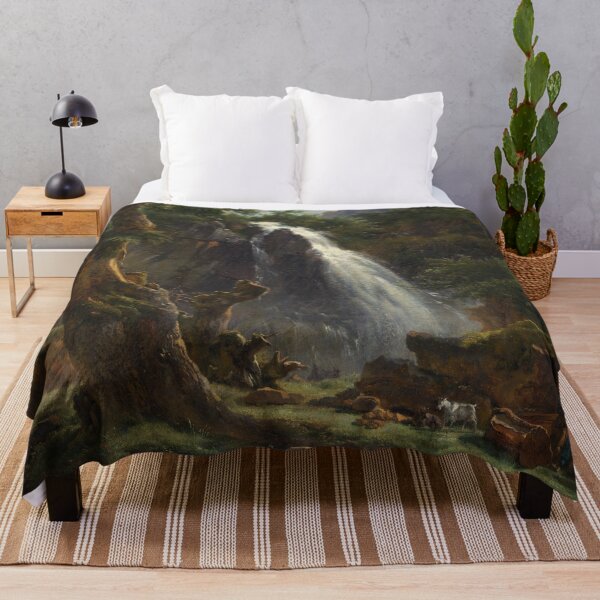 Item preview, Waterfall at Mont-Dore | Achille-Etna Michallon | 1818 French Landscape Art designed and sold by CJET.