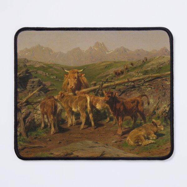 Item preview, Weaning the Calves | Rosa Bonheur | 1879 Cow Painting designed and sold by CJET.