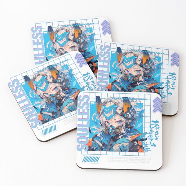 Item preview, soulless cyberpunk anime girl  designed and sold by karpuz-design.