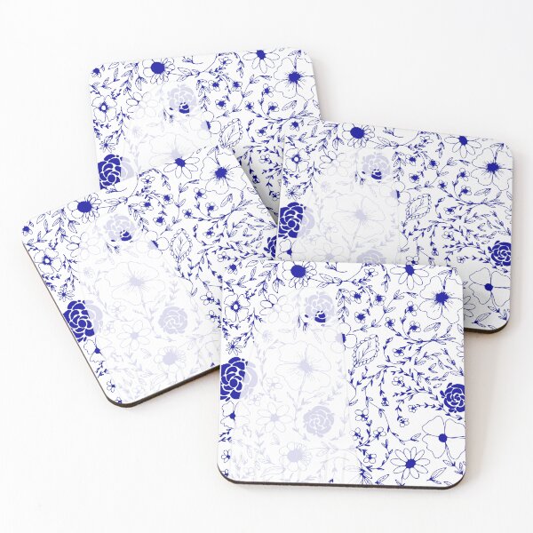 Item preview, Ghost on Blue Florals designed and sold by jocelyncamille.