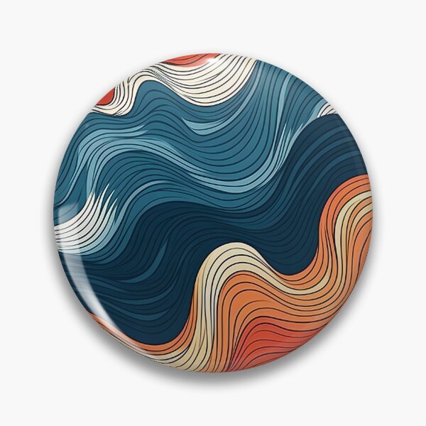Item preview, A retro waves pattern designed and sold by TogetherDshop.