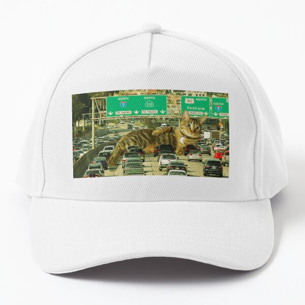 Vista previa del artículo con la obra «Gato bloqueando el tráfico Gracioso Lindo Photoshop», diseñado y vendido por Eri-chanArt.