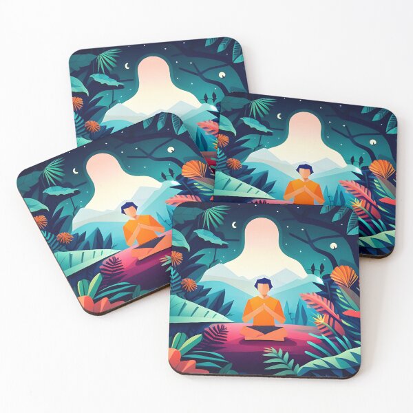 Item preview, Jungle mindfulness enthusiast. (AI generated art).  designed and sold by TheMindfulExpat.