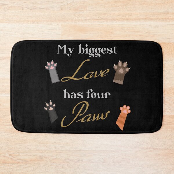 Item preview, Cat pet funny saying love 4 paws designed and sold by MaximWundersee.