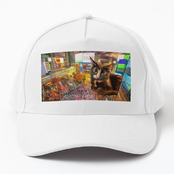 Vista previa del artículo con la obra «Tortie Gato negro holgazaneando en una pequeña ciudad Lindo divertido Photoshop», diseñado y vendido por Eri-chanArt.