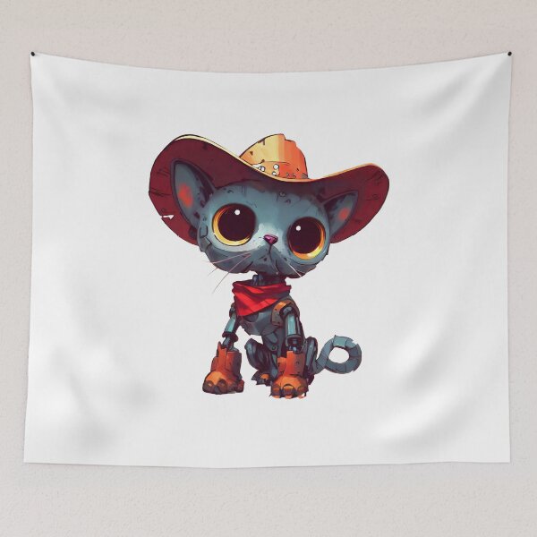 Item preview, Robo-Cat Cowpoke! designed and sold by kukamatsu.