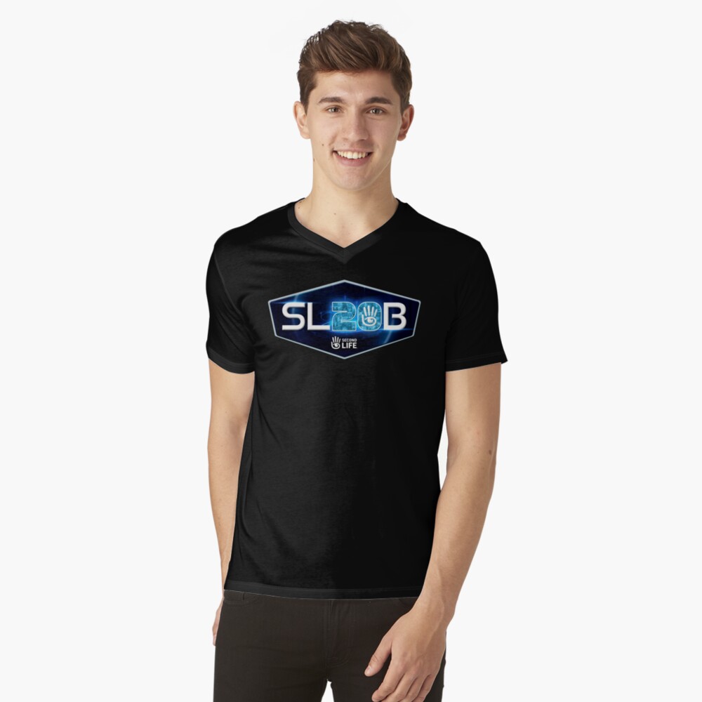 Item preview, V-Neck T-Shirt designed and sold by Second-Life.