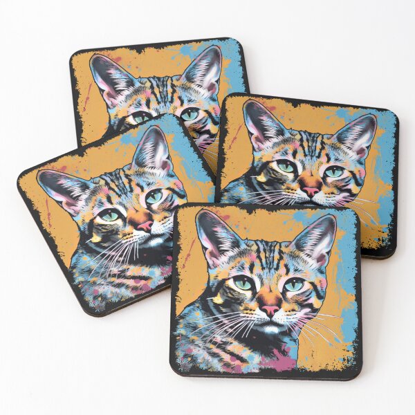 Item preview, Bengal Cat Colorful Surreal  designed and sold by bellabitis.