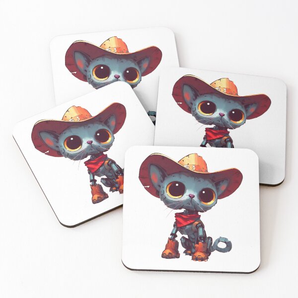 Item preview, Robo-Cat Cowpoke! designed and sold by kukamatsu.