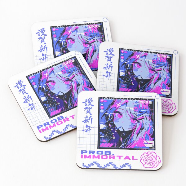 Item preview, maximal pop art anime girl designed and sold by karpuz-design.