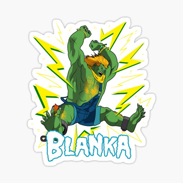  Street Fighter s  Blanka Bumper Sticker Window Vinyl Decal 5  : Automotive