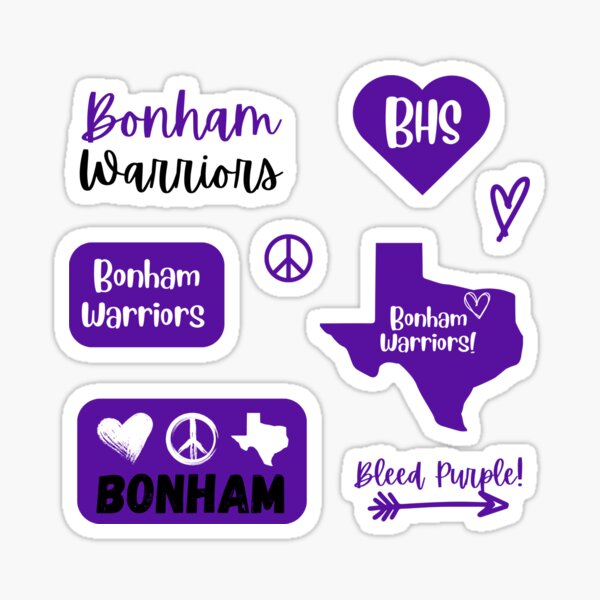 Bonham High School Sticker or Magnet Collection Sticker