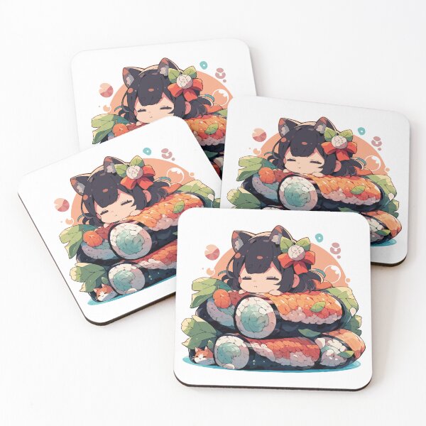 Item preview, Sushi Sunset Surfer designed and sold by Chibi Cat Art Corner.
