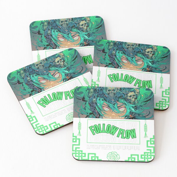 Item preview, follow flow green demonic anime boy designed and sold by karpuz-design.