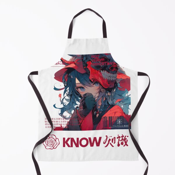 Item preview, know red anime girl with skull designed and sold by karpuz-design.