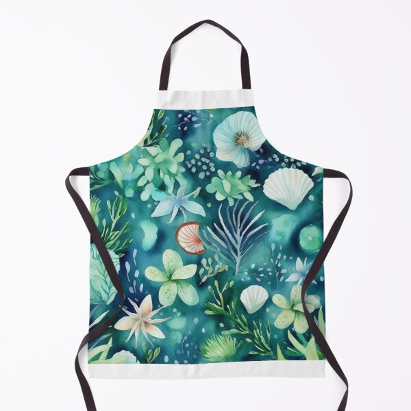 Item preview, Summer Waves, Seashells, Starfish, and tropical fish seamless Pattern designed and sold by ArtisticByNix.