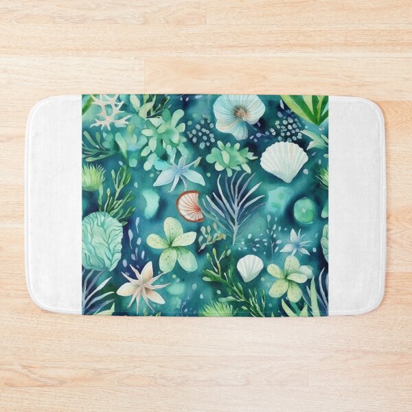Item preview, Summer Waves, Seashells, Starfish, and tropical fish seamless Pattern designed and sold by ArtisticByNix.