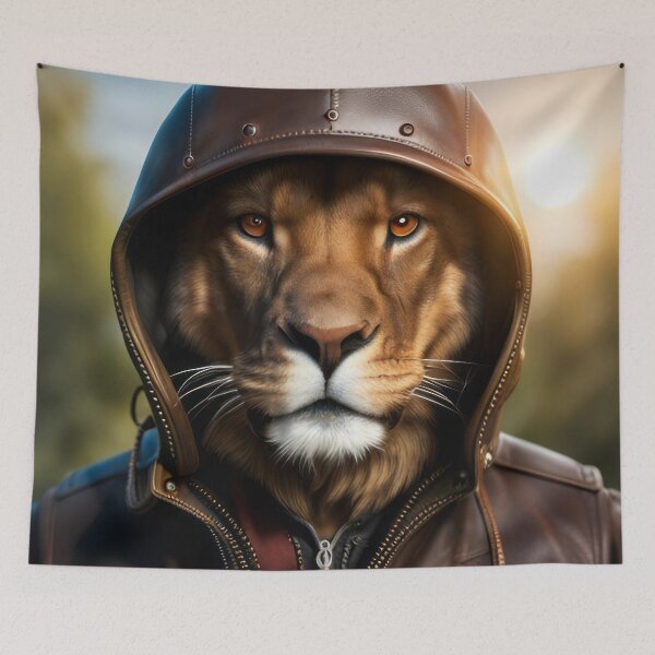 Item preview, Lion with Leather Hood designed and sold by Reunimage.