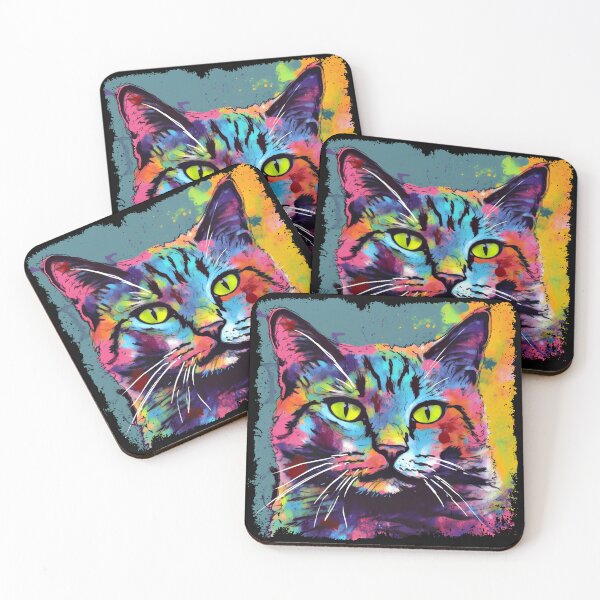 Item preview, Cat Colorful Surreal  designed and sold by bellabitis.