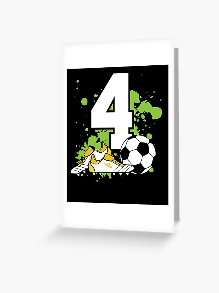 Carte de vœux for Sale avec l'œuvre « Football Anniversaire 4 Ans