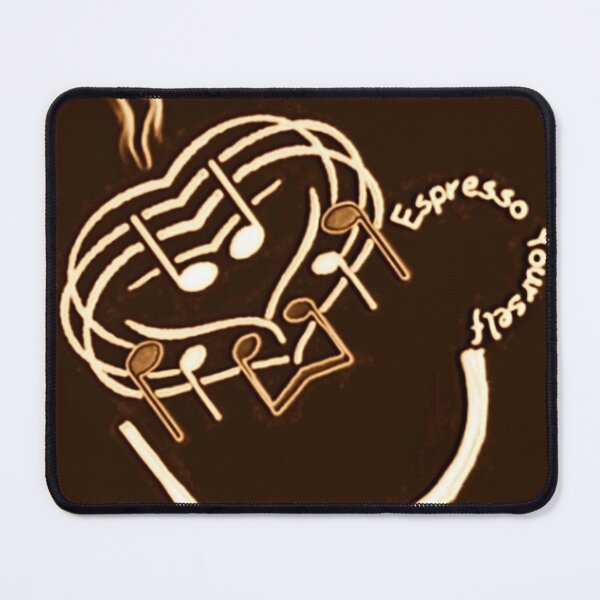 Item preview, Musical Espresso Coffee Cup Pun Brown designed and sold by IvaRenee.