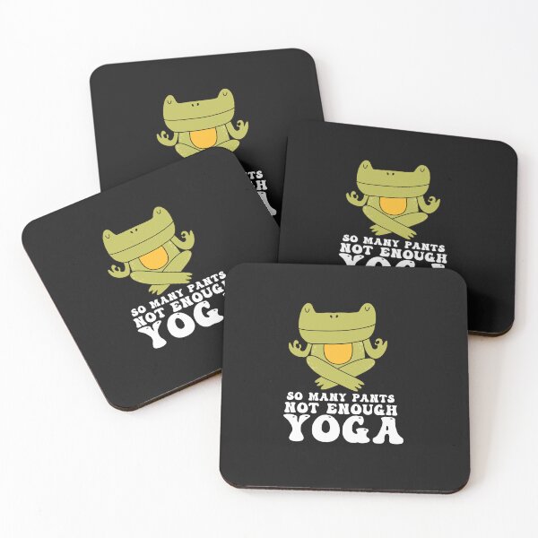 Item preview, So Many Pants Not Enough Yoga Funny Typography Quote designed and sold by thedazzlingmonk.