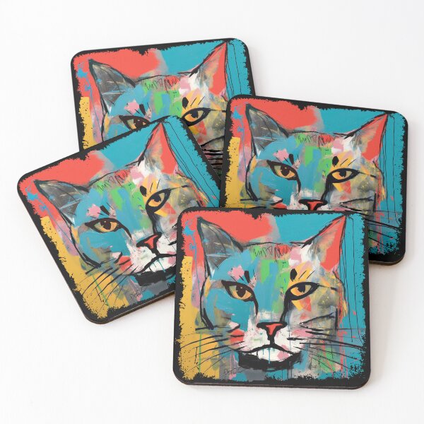 Item preview, Cat Colorful Surreal  designed and sold by bellabitis.
