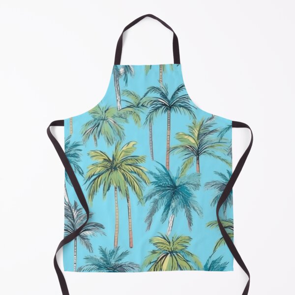 Item preview, Simple tropical palm trees pattern blue soft pastel background designed and sold by imagenia.