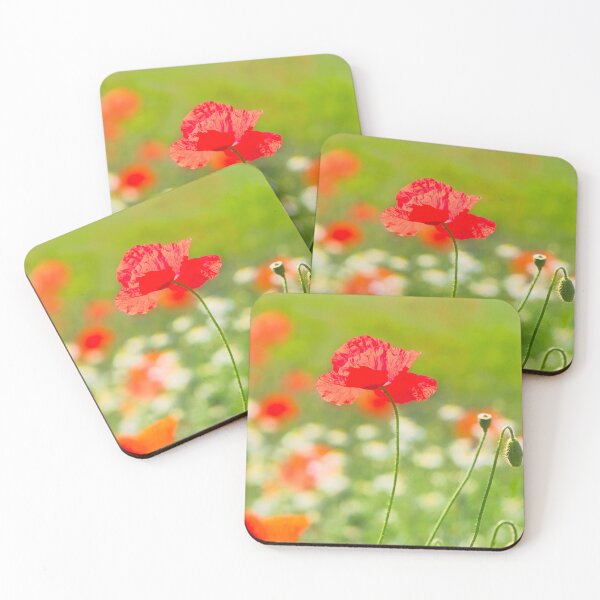 Item preview, Red Poppies - Papaver-rhoeas designed and sold by Dorset Girl.