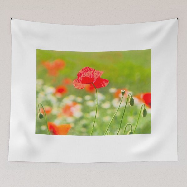 Item preview, Red Poppies - Papaver-rhoeas designed and sold by Dorset Girl.