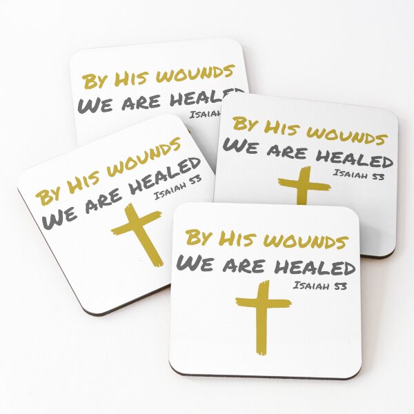 Item preview, By His Wounds, We Are Healed Yellow designed and sold by Miles-and-Daisy.