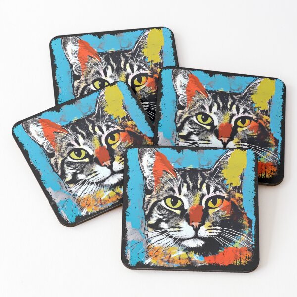 Item preview, Cat Colorful Surreal  designed and sold by bellabitis.