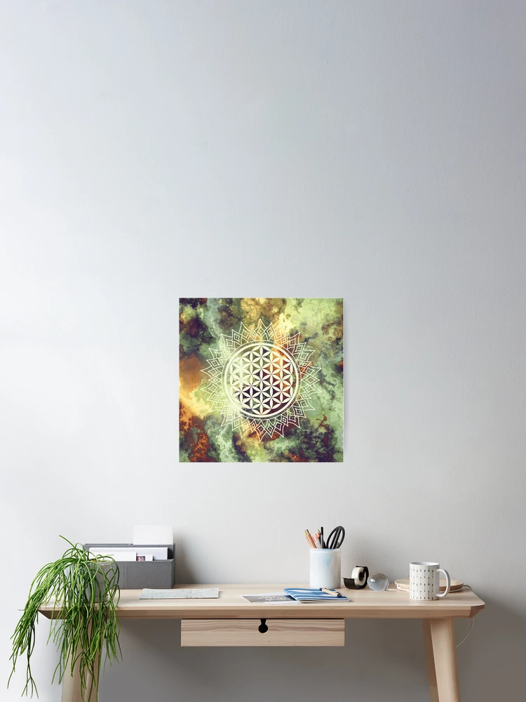 Thumbnail 2 of 3, Poster, Flower Of Life 1 designed and sold by Mandala Of Life.