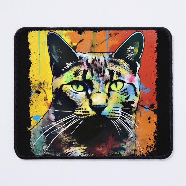 Item preview, Cat Colorful Surreal designed and sold by bellabitis.