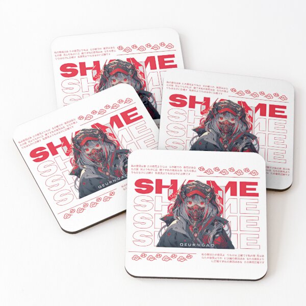 Item preview, shame cyberpunk masked anime girl designed and sold by karpuz-design.