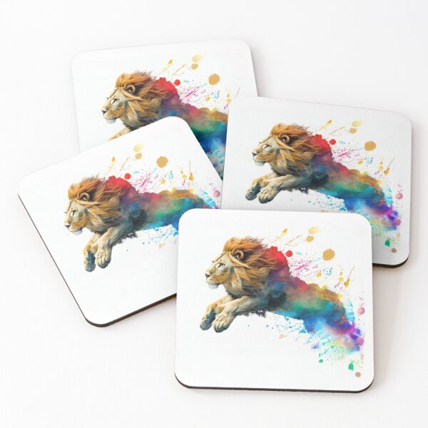 Item preview, Colorful Lion designed and sold by CritterCulture.