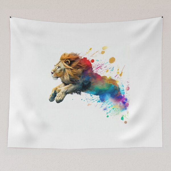 Item preview, Colorful Lion designed and sold by CritterCulture.