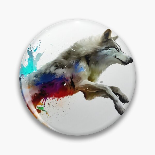 Item preview, Colorful Wolf designed and sold by CritterCulture.