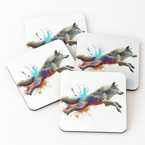 Item preview, Colorful Wolf designed and sold by CritterCulture.