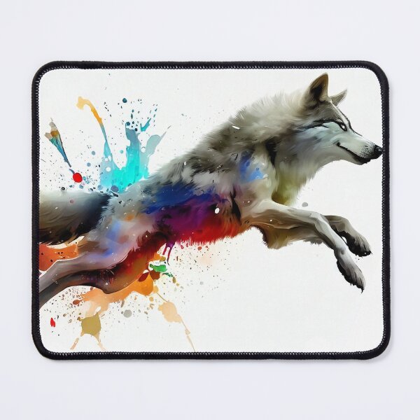 Item preview, Colorful Wolf designed and sold by CritterCulture.