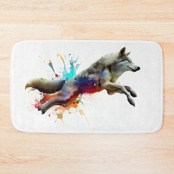 Item preview, Colorful Wolf designed and sold by CritterCulture.