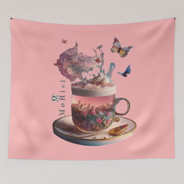 Item preview, beautiful magic cup of creamy tea designed and sold by MoRisi-Fashion.