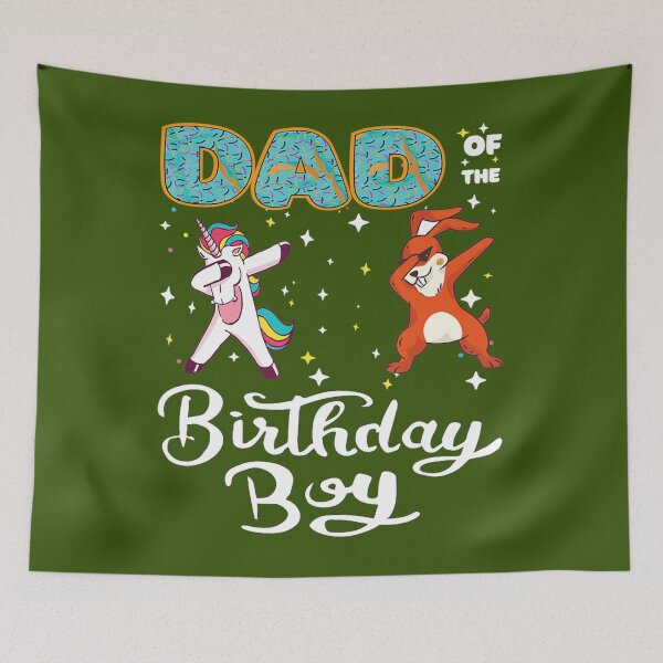 Item preview, Dad Of The Birthday 	 Donut Dabbing Unicorn Bunny 	 	 designed and sold by rlmmhmhe77.