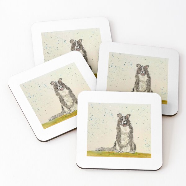 Item preview, Happy dog designed and sold by watercolorsLiz.