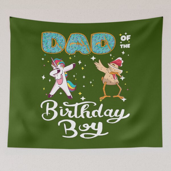 Item preview, Dad Of The Birthday 	 Donut Dabbing Unicorn Chicken Daddy 	 	 designed and sold by rlmmhmhe77.
