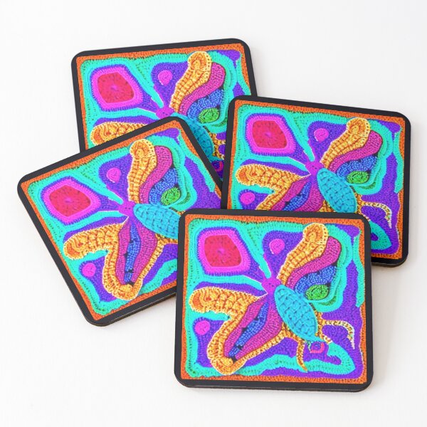 Item preview, Crocheted grandmother's squares. Abstraction. designed and sold by Natalia-Vlad.