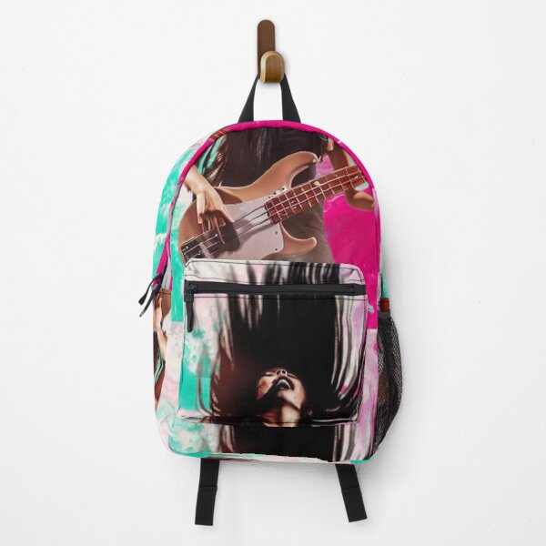 Item preview, Girl guitarist plays bass guitar vibrantly and excitingly designed and sold by JaroDesign2023.