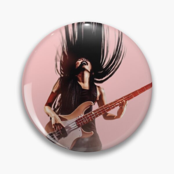 Item preview, Girl guitarist plays bass guitar vibrantly and excitingly  designed and sold by JaroDesign2023.